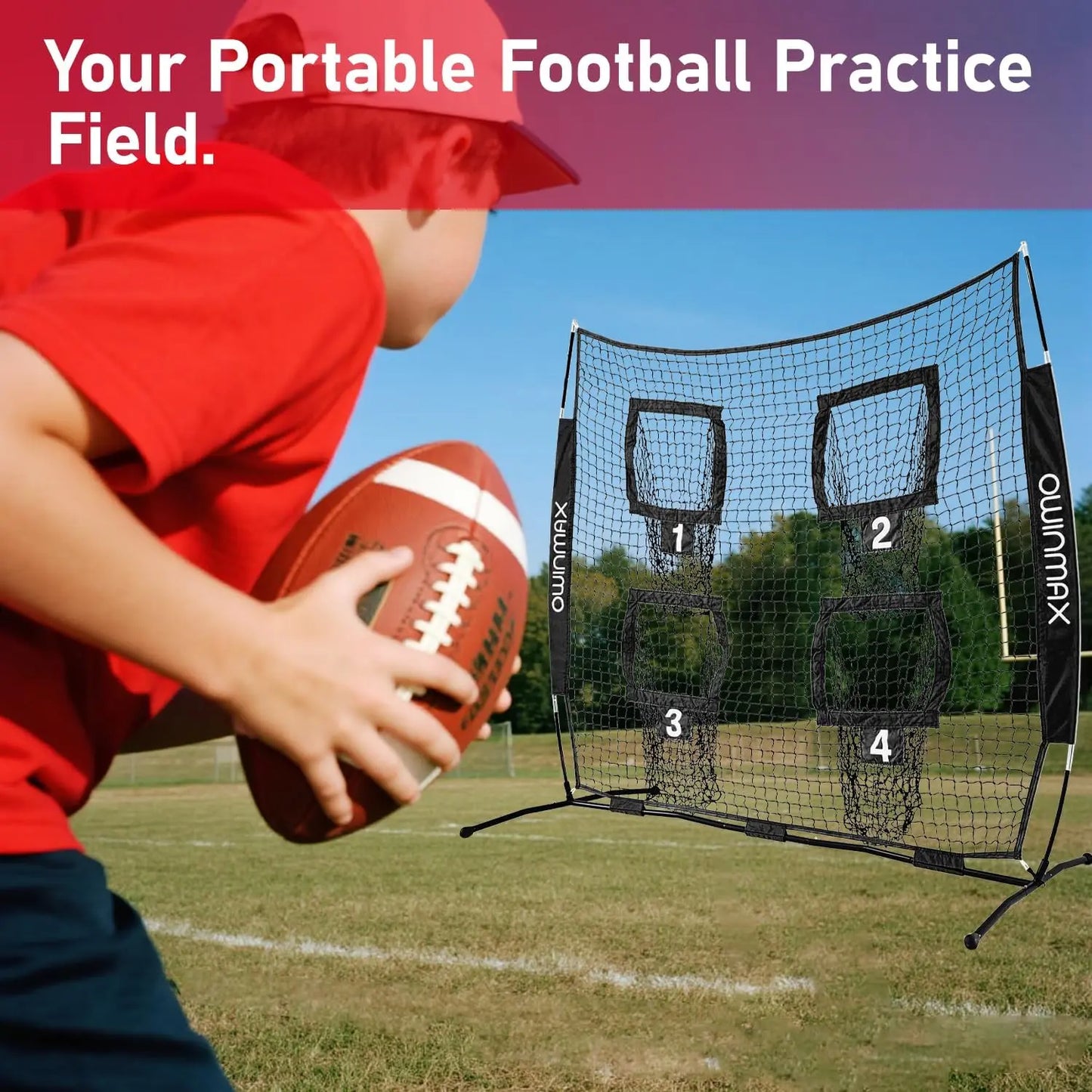 PhenDaLoraSports Football Trainer Throwing Net PhenDaLoraSports